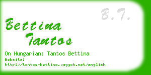 bettina tantos business card